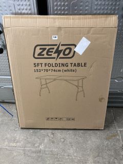 ZENO 5FT FOLDING TABLE IN WHITE