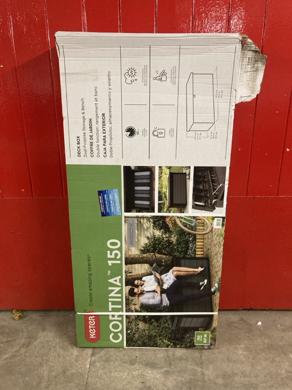 John Pye Auctions KETER CORTINA 150 OUTDOOR STORAGE BOX