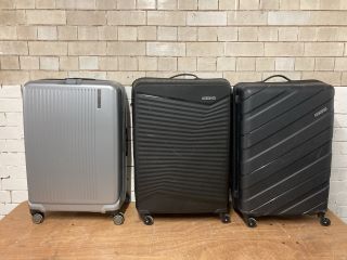 3X ASSORTED ITEMS INCL. AMERICAN TOURISTER SUITCASE IN BLACK