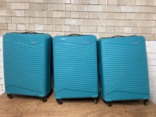 3X AMERICAN TOURISTER SUITCASE IN BLUE