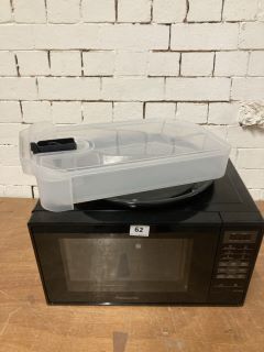 2X ASSORTED ITEMS INCL. PANASONIC MICROWAVE MODEL: NN-E28JBM