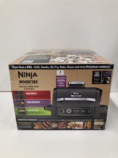 NINJA WOODFIRE ELECTRIC BBQ GRILL AND SMOKER (SEALED)