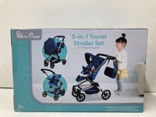 SILVER CROSS 3 IN 1 TRAVEL STROLLER SET (SEALED)