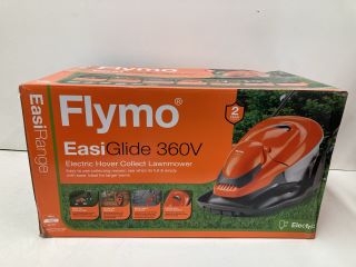 FLYMO EASIGLIDE 360V ELECTRIC HOVER COLLECT LAWNMOWER (SEALED)