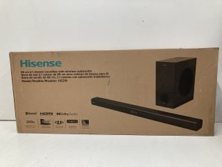 HISENSE 96CM 2.1 CHANNEL SOUNDBAR WITH WIRELESS SUBWOOFER (SEALED)