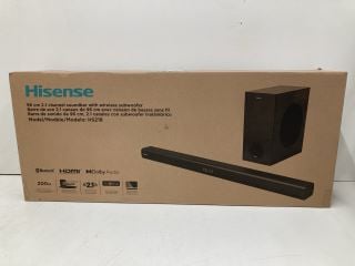 HISENSE 96CM 2.1 CHANNEL SOUNDBAR WITH WIRELESS SUBWOOFER (SEALED)