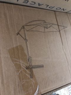 BANANA UMBRELLA WITH STEEL BASE