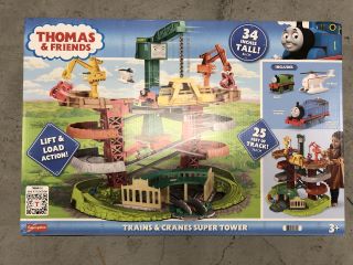 THOMAS & FRIENDS TRAINS & CRANES SUPER TOWER PLAYSET