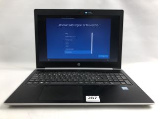 HP PROBOOK 450 G5 256GB LAPTOP IN SILVER. (UNIT  ONLY). INTEL CORE I3-7100, 4GB RAM,   [JPTN40405]