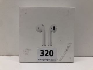 APPLE AIRPOD EARPHONES IN WHITE: MODEL NO A2031, A2032, A1602 (WITH BOX)  [JPTN40214]