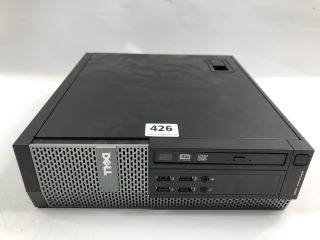 DELL OPTIPLEX 7020 PC IN BLACK. (UNIT  ONLY) (HARD DRIVE REMOVED TO BE SOLD AS SALVAGE, SPARE PARTS).   [JPTN40456]