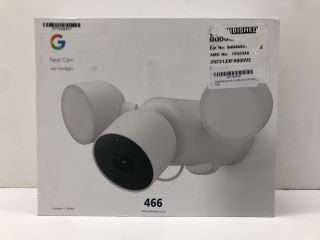 GOOGLE NEST CAMERA WITH FLOODLIGHT SECURITY CAMERA IN WHITE. (WITH BOX)  [JPTN40497]