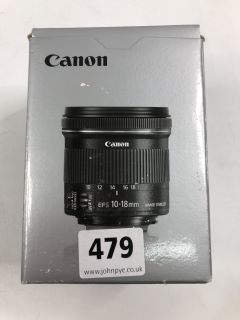 CANON EFS 10-18MM F/4.5-5.6 IS STM LENS