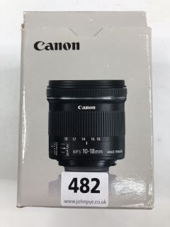 CANON EFS 10-18MM F/4.5-5.6 IS STM LENS