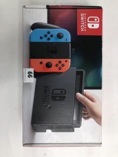 NINTENDO SWITCH GAME CONSOLE: MODEL NO HAC-001 (WITH BOX & ACCESSORIES)  [JPTN40332]