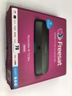 FREESAT RECORDABLE 4K TV BOX SATELLITE TV IN BLACK. (WITH BOX)  [JPTN40346]