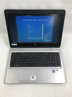 HP PROBOOK 650 G2 256GB LAPTOP IN GREY/SILVER. (UNIT ONLY). INTEL CORE I5-6200U @ 2.30GHZ, 16GB RAM,   [JPTN40291]