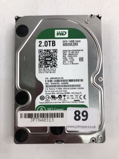 WD 2.0TB HARD DRIVE IN SILVER. (UNIT ONLY)  [JPTN40313]