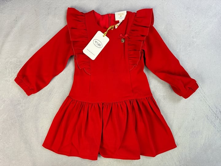 Le Chic By Sd Girls Crepe Ruffdress - Size 2 Years 92