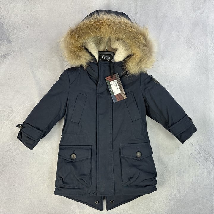 Baby A Boys Down Padded Parka Coat - Size 18 Months