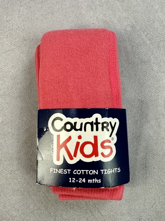 Country Kids Tights Girls Finest Cotton Tights - Size 1-2 Years