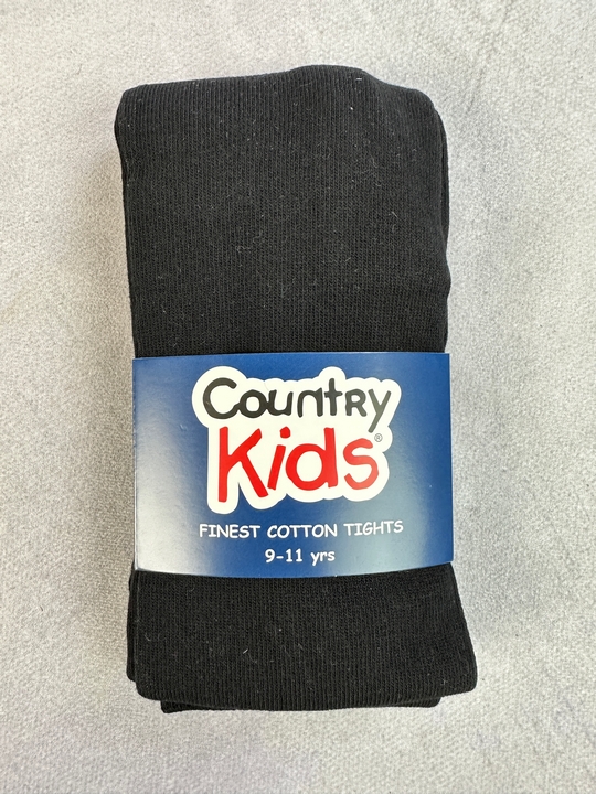 Country Kids Tights Girls Finest Cotton Tights - Size 9-11 Years