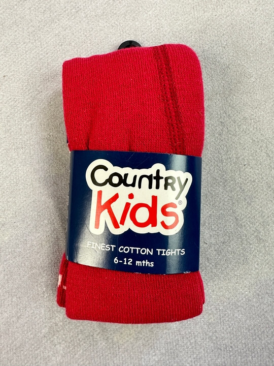 Country Kids Tights Girls Finest Cotton Tights - Size 6-12 Months