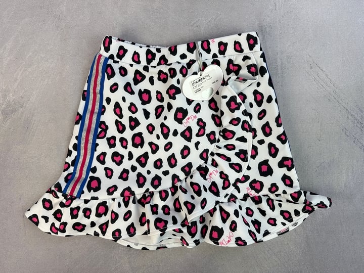 Adee Girls Leopard Print Skirt - Size 128