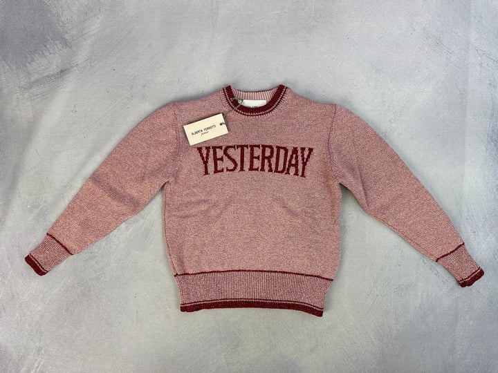 Alberta Ferretti Jun Girls Yesterday Sweater - Size 6 Years