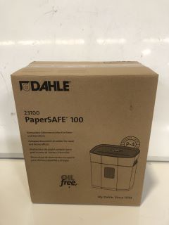 2 X DAHLE PAPERSAFE 100 COMPACT DOCUMENT SHREDDER