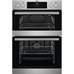 AEG INTEGRATED 6000 SURROUNDCOOK CLEAN ENAMEL DOUBLE OVEN MODEL: DEB331010M (IN PACKAGING) RRP: £549