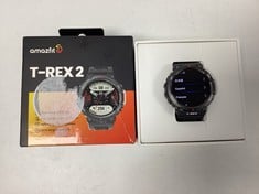 AMAZFIT T-REX 2 SMARTWATCH (ORIGINAL RRP - €229.49) IN BLACK (WITH BOX AND CHARGER) [JPTZ6717].