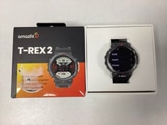 AMAZFIT T-REX 2 SMARTWATCH (ORIGINAL RRP - €229.49) IN BLACK (WITH BOX AND CHARGER) [JPTZ6718]