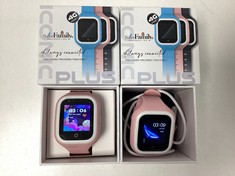 SAVEFAMILY 4G ICONIC + SMARTWATCH (ORIGINAL RRP - €210.00) IN PINK STRAP (2 X SAVE FAMILY 4G SMARTWATCH WITH BOX AND CHARGER) [JPTZ6709]