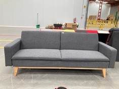 3 SEATER SOFA BED REINE MARENGO INCLUDING TWO CUSHIONS (BROKEN BACK).