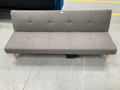 3 SEATER SOFA BED DARK GREY (BROKEN UNDER SOFA).