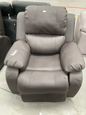 MASSAGE ARMCHAIR MASSAGE NALUI MODEL TREVI RELAX MANUAL BROWN COLOUR (STAIN ON ARMRESTS) (BROKEN CABLE).