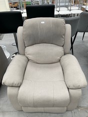 RELAX MASSAGE ARMCHAIR LIGHT GREY COLOUR MANUAL FOLDING (DIRTY IN HEADREST).