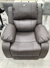 NALUI MASSAGE ARMCHAIR RELAX MODEL TREVI MANUAL CHOCOLATE COLOUR .