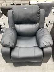 MASSAGE ARMCHAIR NALUI MODEL TREVI MANUAL RELAX BLACK COLOUR.