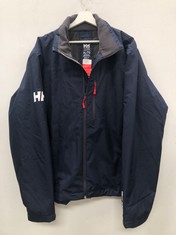 HELLY HANSEN MEN'S SHORT WIND JACKET NAVY BLUE SIZE XL - LOCATION 20C.