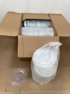 BOX OF PLASTIC LIDS FOR 500/750/1000 ML ROUND SALAD BOWLS: LOCATION - C 9