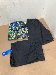 3 X ADIDAS CLOTHING TO INCLUDE NYLON DRESS - UK SIZE: 6: LOCATION - C 11