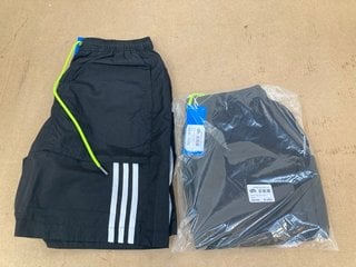 2 X ADIDAS TREFOIL SHORTS - UK SIZE: 8: LOCATION - C 11