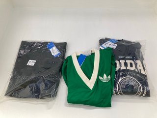 3 X ADIDAS CLOTHING TO INCLUDE CALI TEE DRESS - UK SIZE: 8: LOCATION - C 11