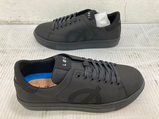 LOCIWEAR VEGAN TRAINERS IN BLACK UK SIZE: 5 - RRP £120: LOCATION - C 12