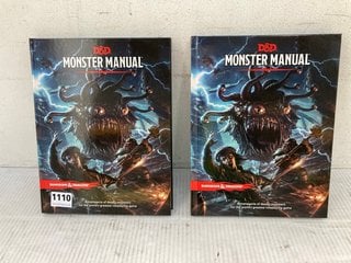2 X D&D DUNGEONS & DRAGONS MONSTER MANUAL BOOKS: LOCATION - C 12