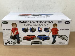 2 - IN - 1 RANGE ROVER SPORT SVR SUITCASE/RIDE - ON 2+ YRS: LOCATION - C 13