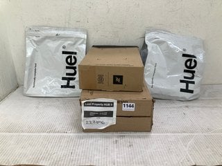 4 X ASSORTED FOOD/COFFEE ITEMS TO INCLUDE HUEL NUTRITIONALLY COMPLETE FOOD 1.7KG BBE: JULY 2025: LOCATION - C 14