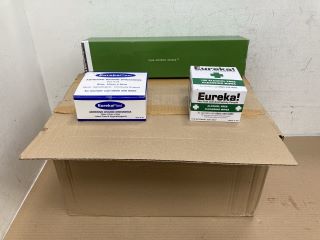 BOX OF EUREKA PLAST ADHESIVE WOUND DRESSINGS IN VARIOUS SIZES - TO INCLUDE 10 x 8 CM TO INCLUDE INTERMITTENT CATHETER HYDROPHILIC COATED SILICONE: LOCATION - C 14